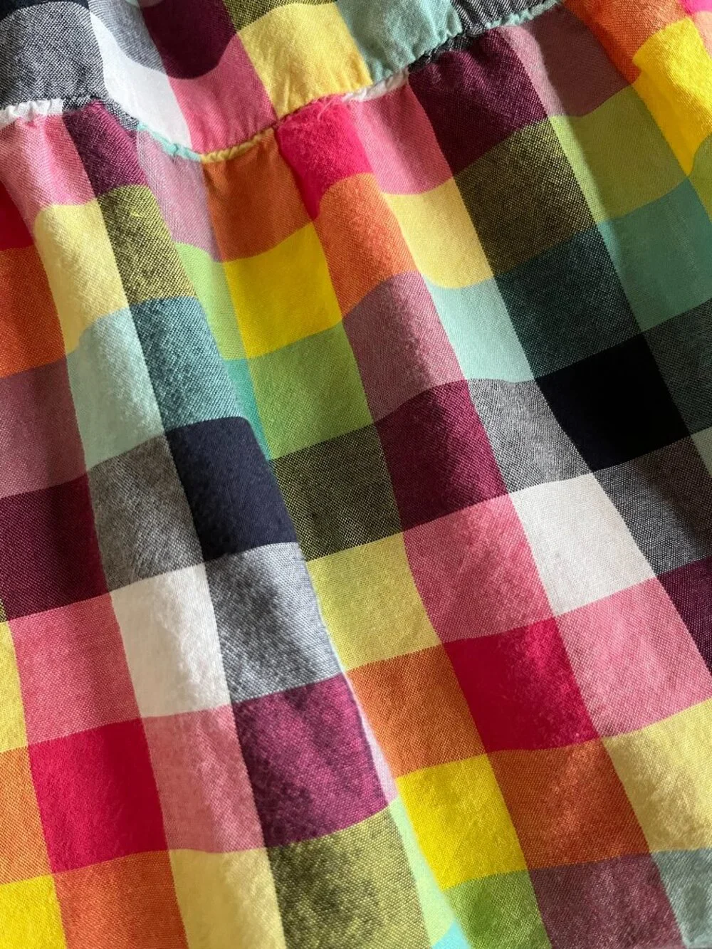 Gap colorful plaid sun dress M 8